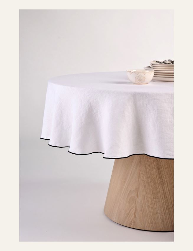 Rund linduk hvit - 4