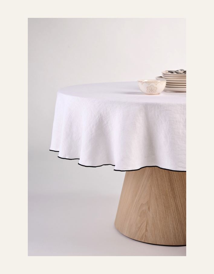 Rund linduk hvit - 4