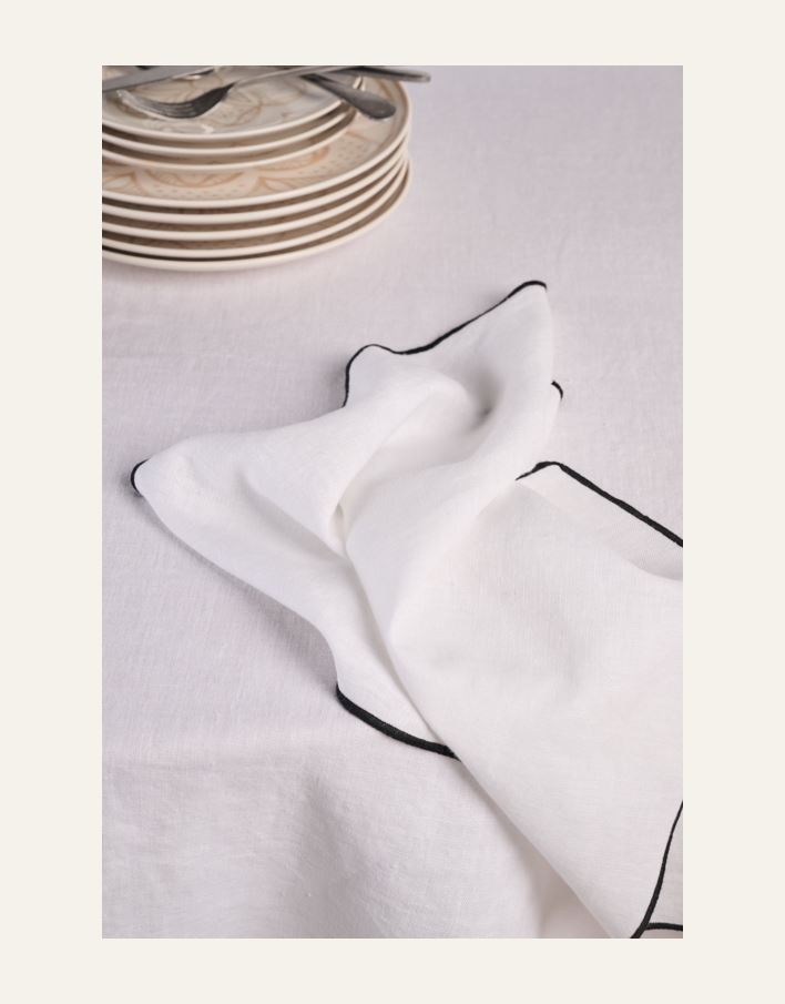 Rund linduk hvit - 5