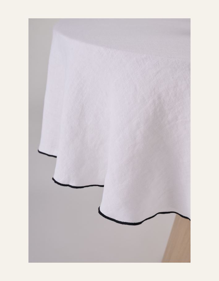 Rund linduk hvit - 3