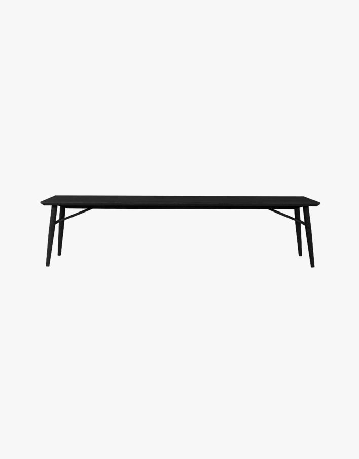 Spisebenk svart - 40x190x45 cm svart - 1