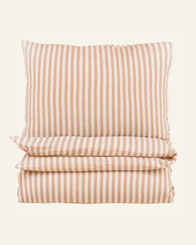 Bomull sengesett korall - 140x220 cm/50x70 cm korall - 1