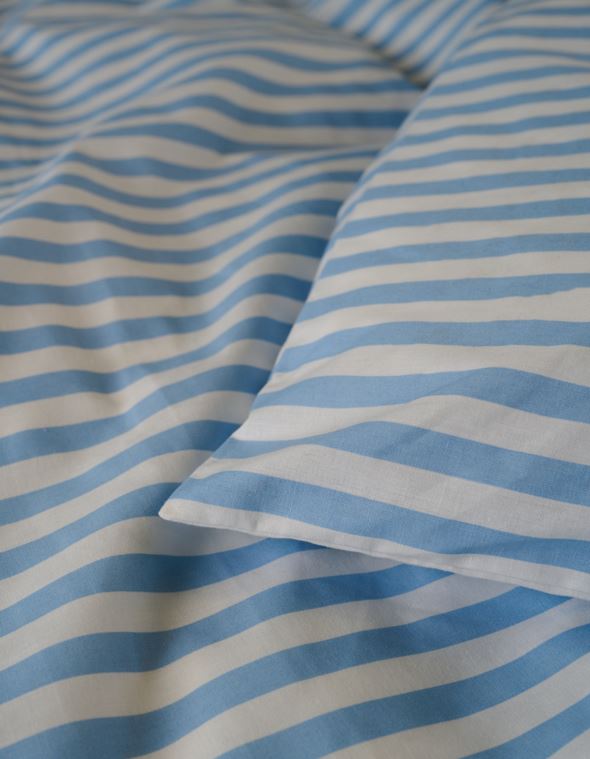 Bomull sengesett indigo blå - 3