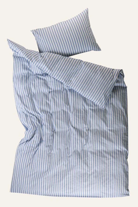 Bomull sengesett indigo blå - 2