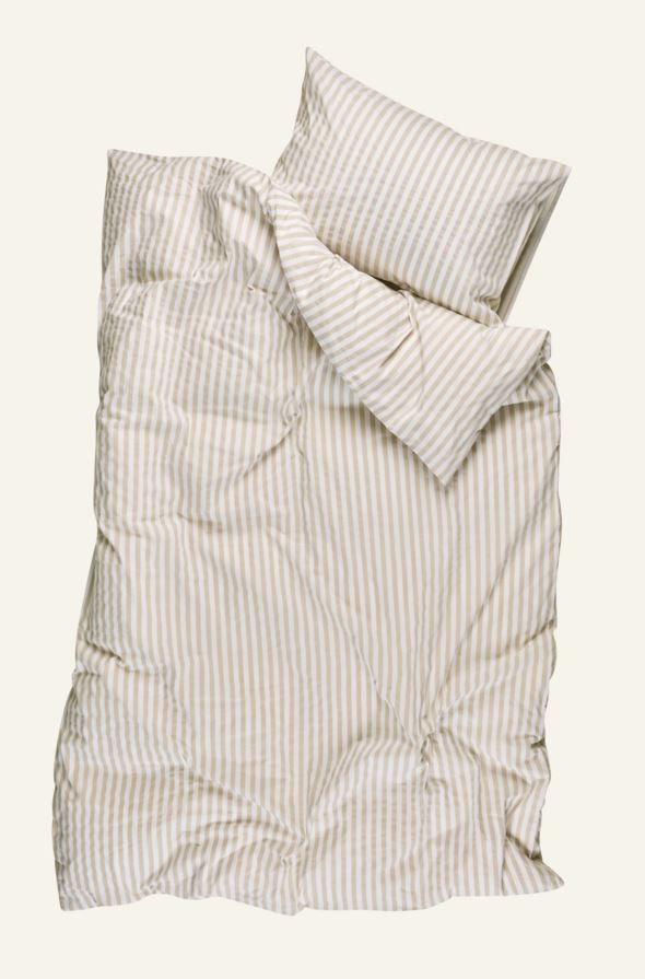 Bomull sengesett beige - 3