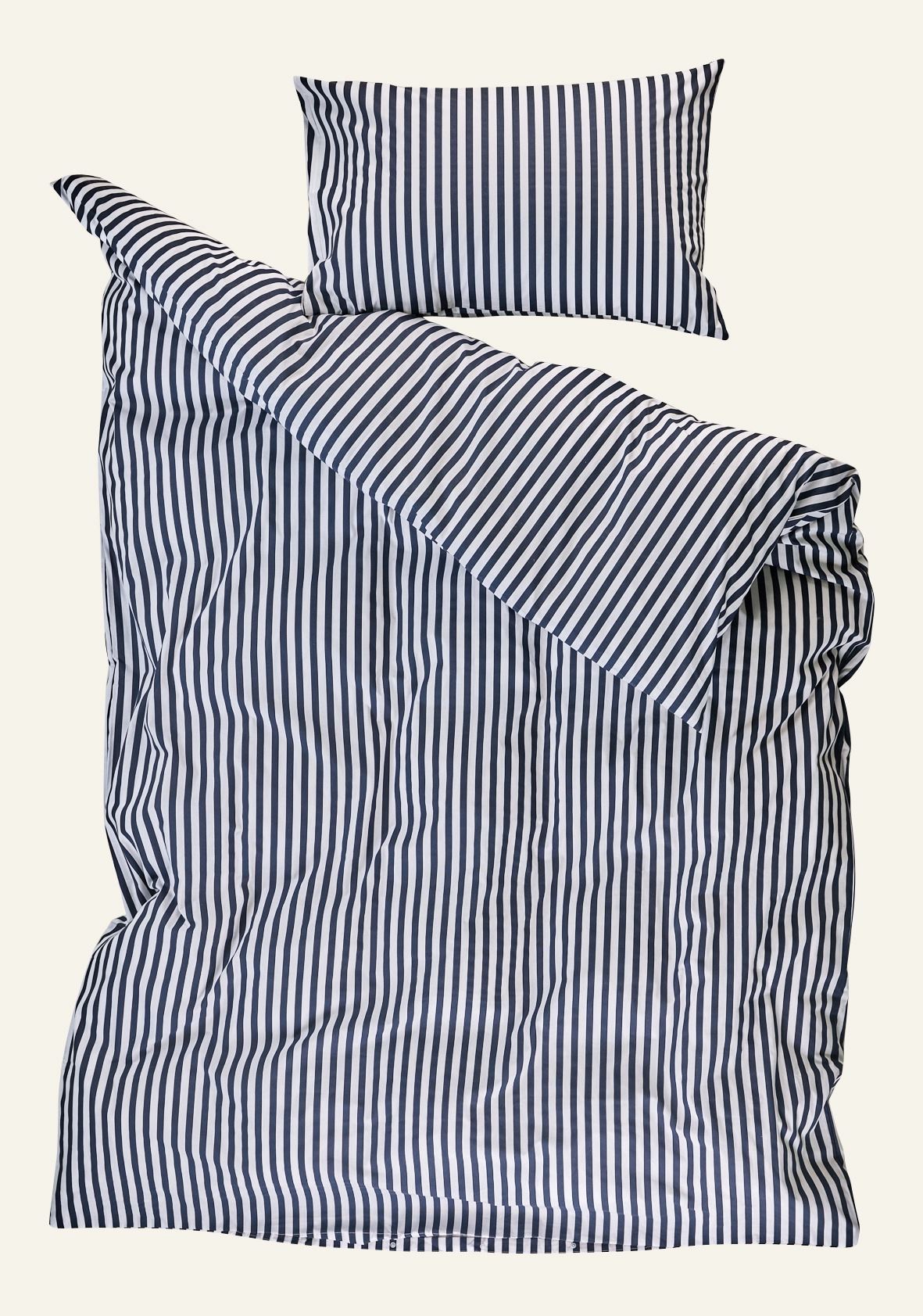 Bomull sengesett marineblå - 2