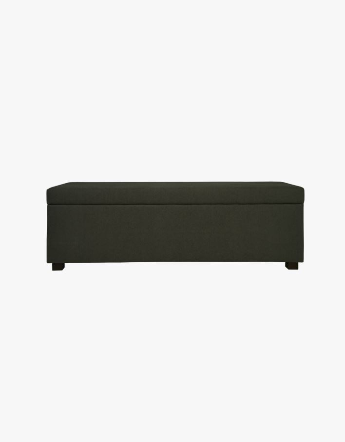Sengebenk olivengrønn - 145x46x47 cm olivengrønn - 1