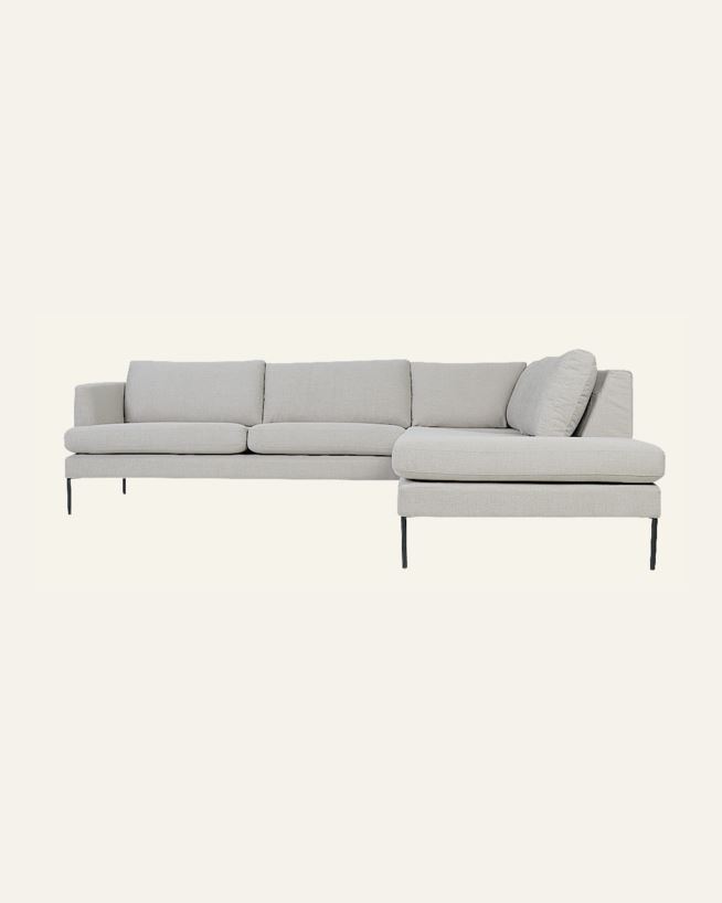 Sofa åpen ende høyre beige - 269x220x80 cm beige - 1