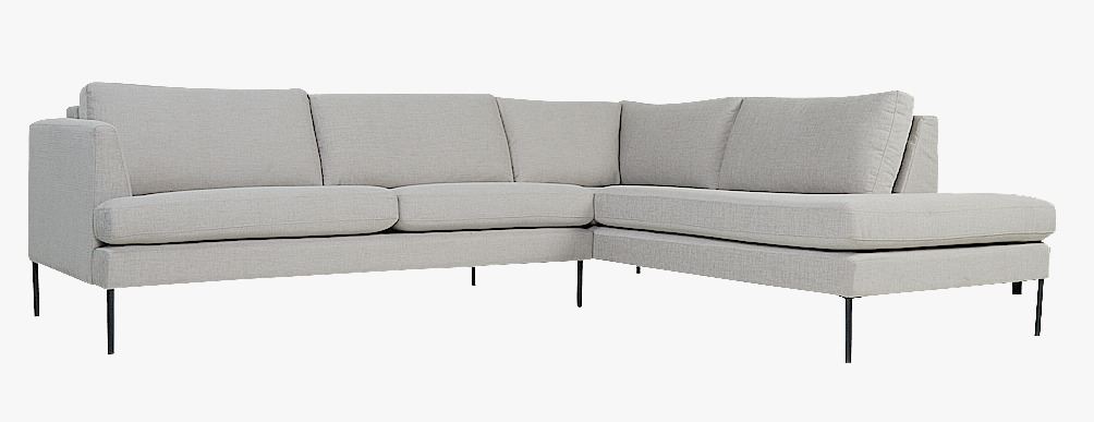 Sofa åpen ende høyre beige - 5