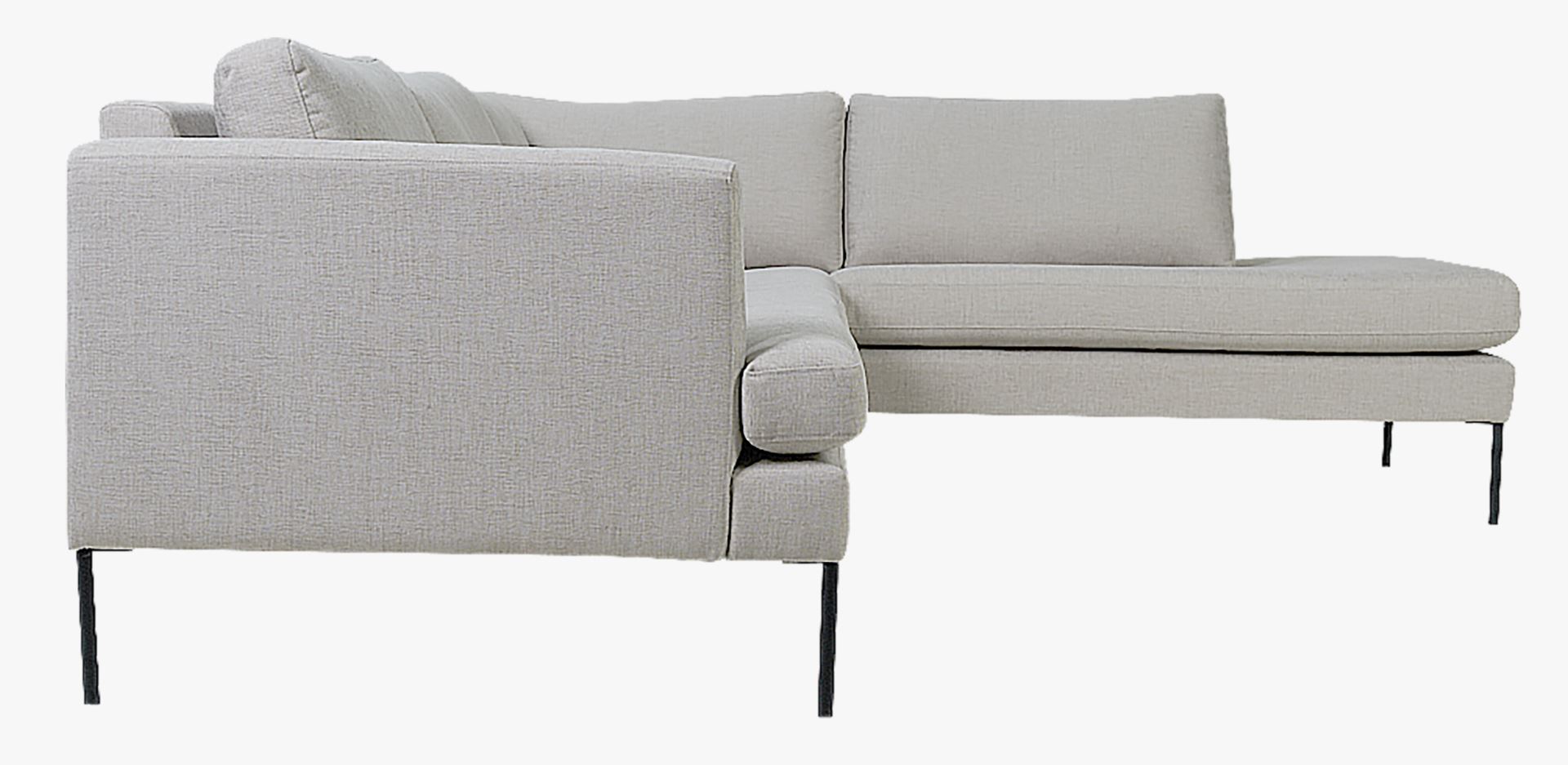Sofa åpen ende høyre beige - 4