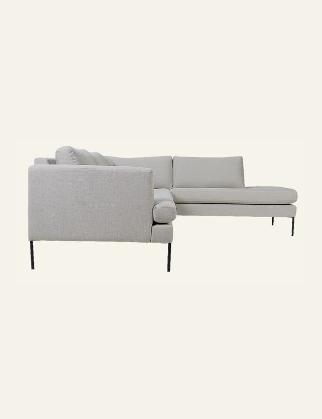 Sofa åpen ende høyre beige - 4