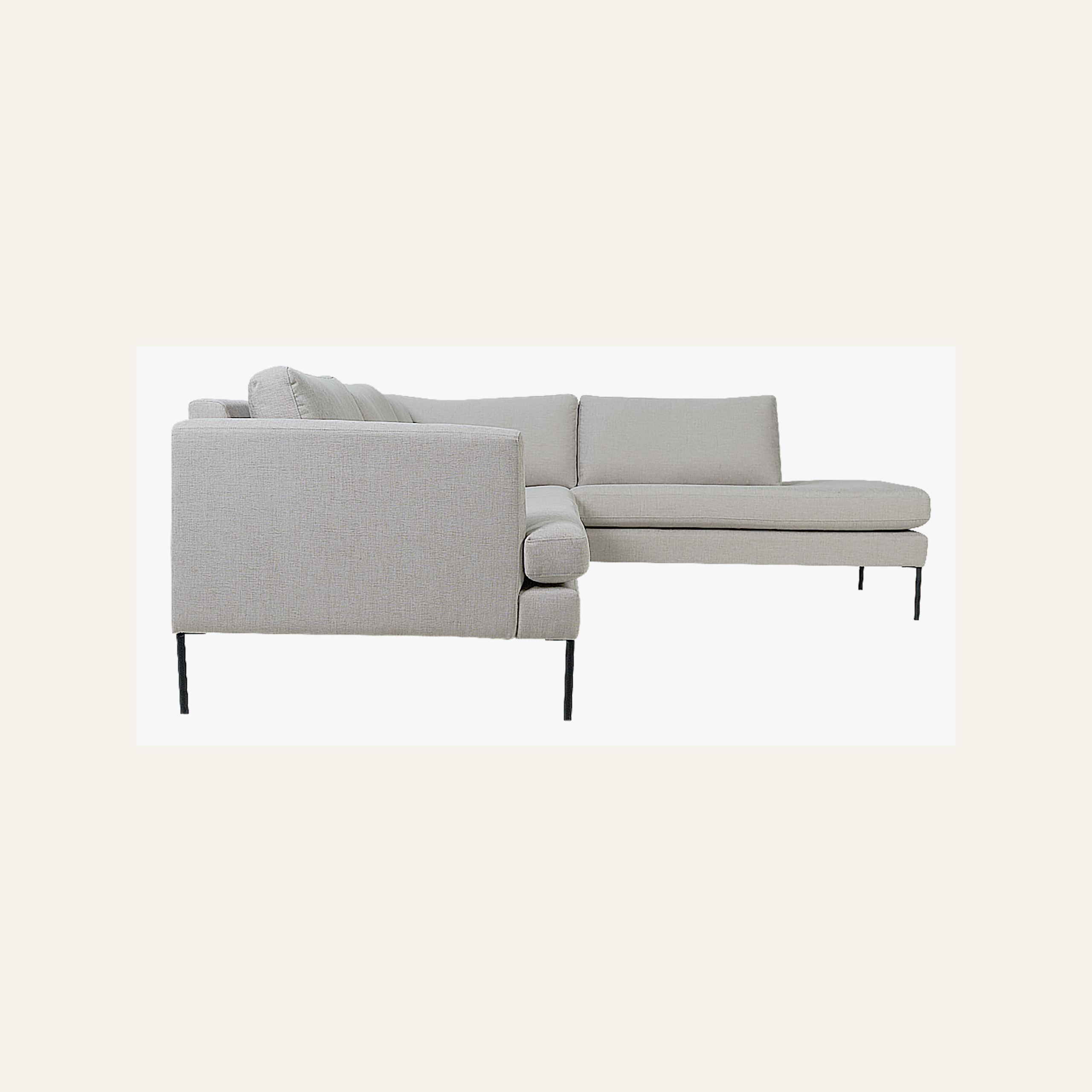 Sofa åpen ende høyre beige - 4