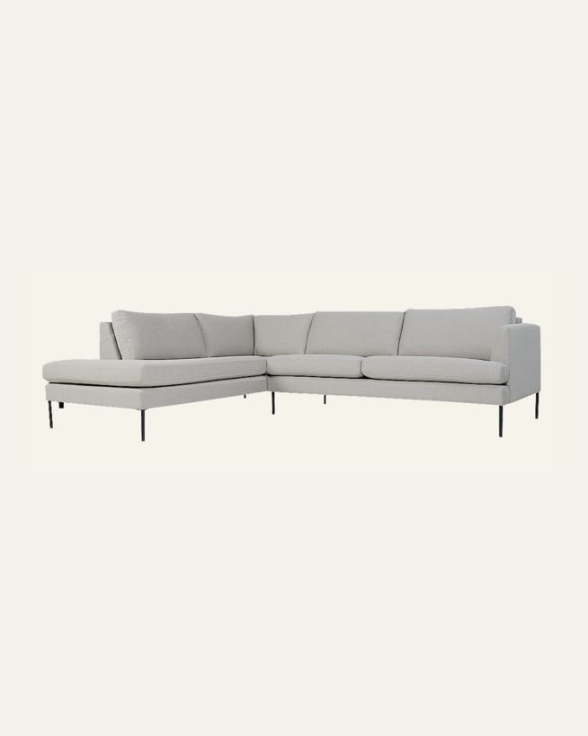 Sofa åpen ende venstre beige - 269x220x80 cm beige - 1