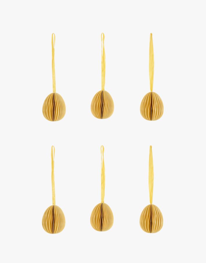 Pynt gul - 6x5 cm gul - 1