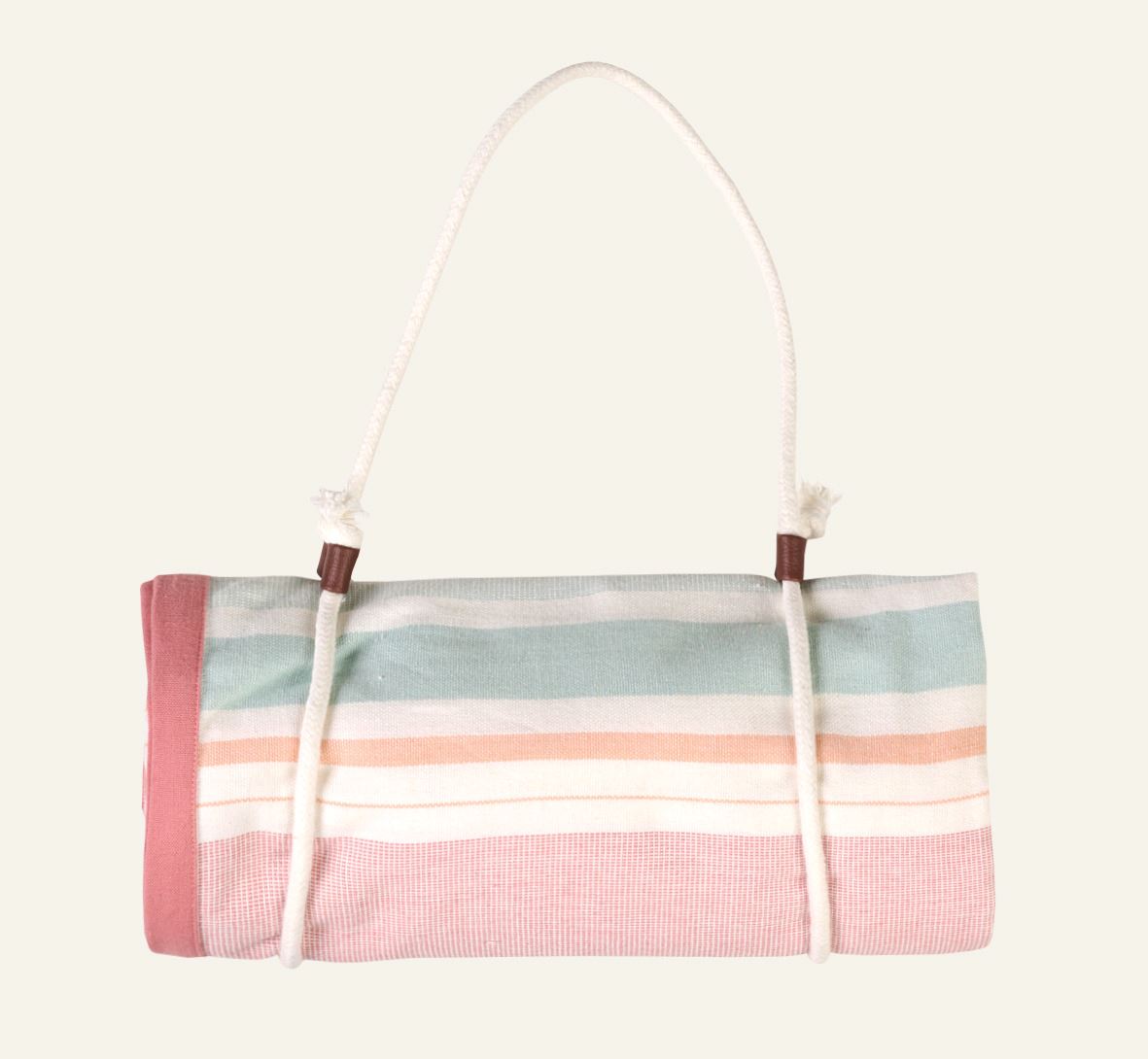 Piknikteppe rosa - 200x200 cm rosa - 1