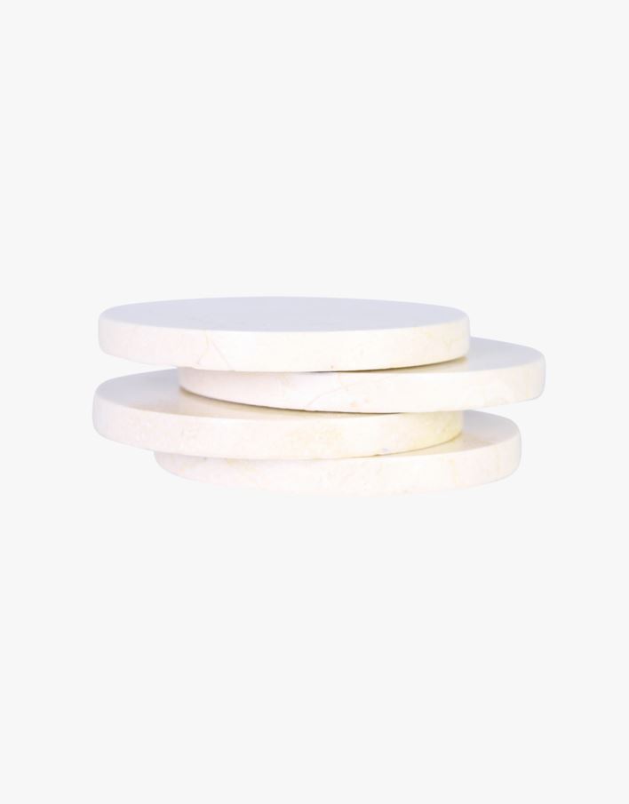 Drikkebrikke beige - ø10 cm beige - 1