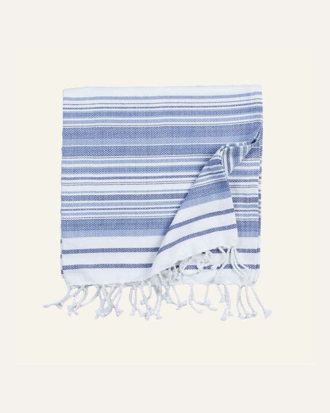 Badehåndkle blå - 75x150 cm blå - 1