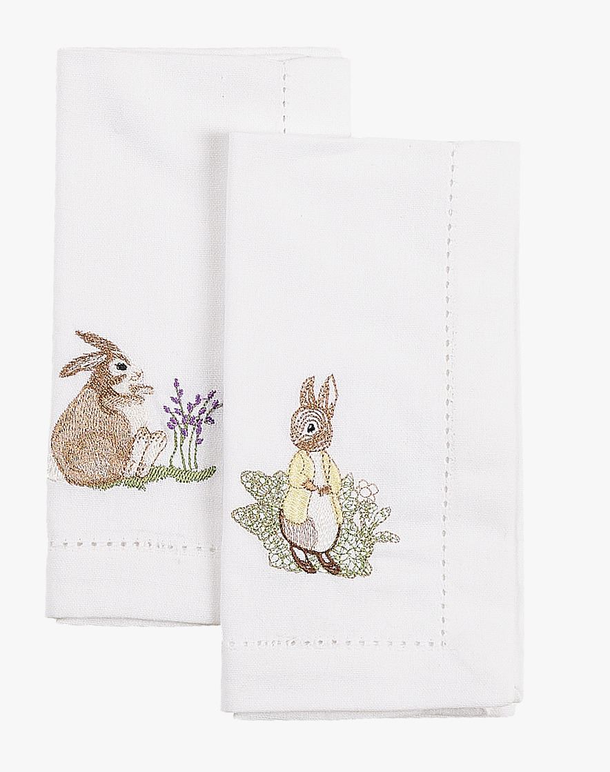 2pk tøyserviett hvit - 45x45 cm hvit - 1