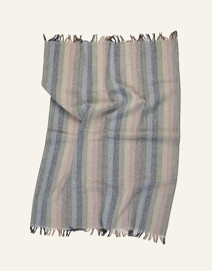 Ullpledd multi blå - 2