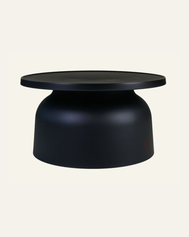 Hagebord svart - 67x67x36 cm ø67 svart - 1