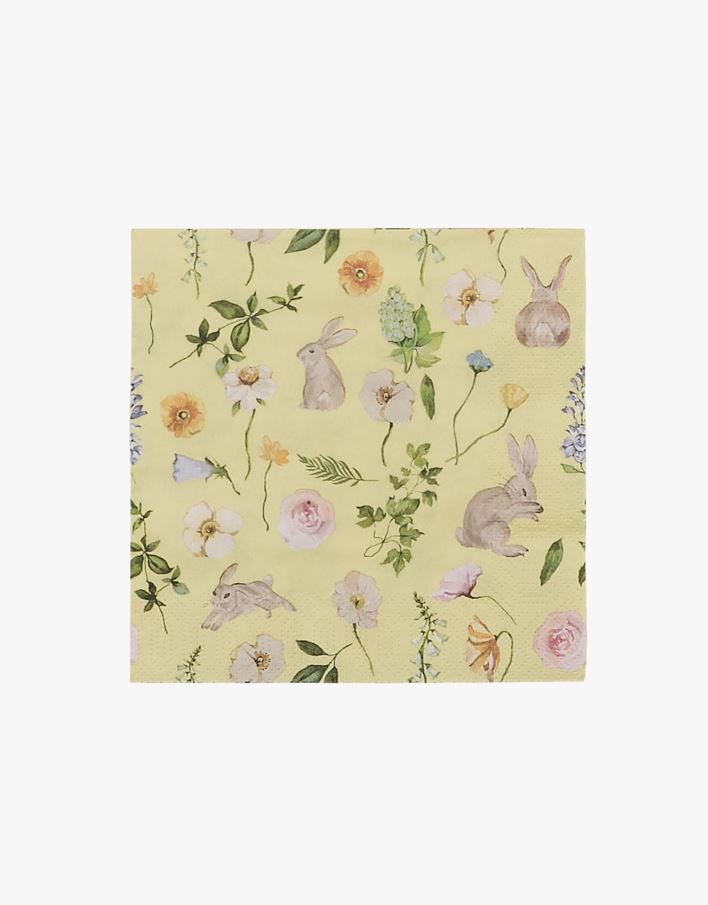 Papirservietter multi gul - 33x33 cm multi gul - 1