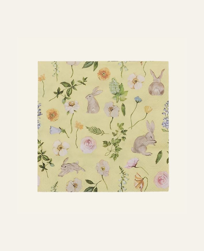 Papirservietter multi gul - 33x33 cm multi gul - 1