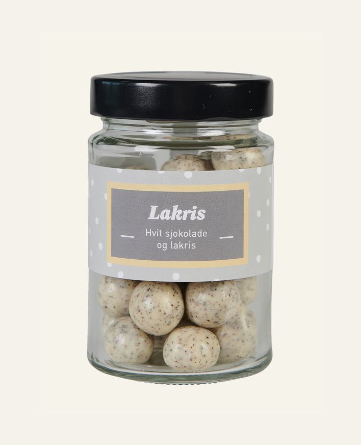 M/hvitsjokolade og lakris gul - 7x7x11,5 cm gul - 1