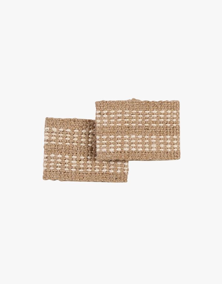 2 pk serviettringer natur - 8x5,5cm natur - 1