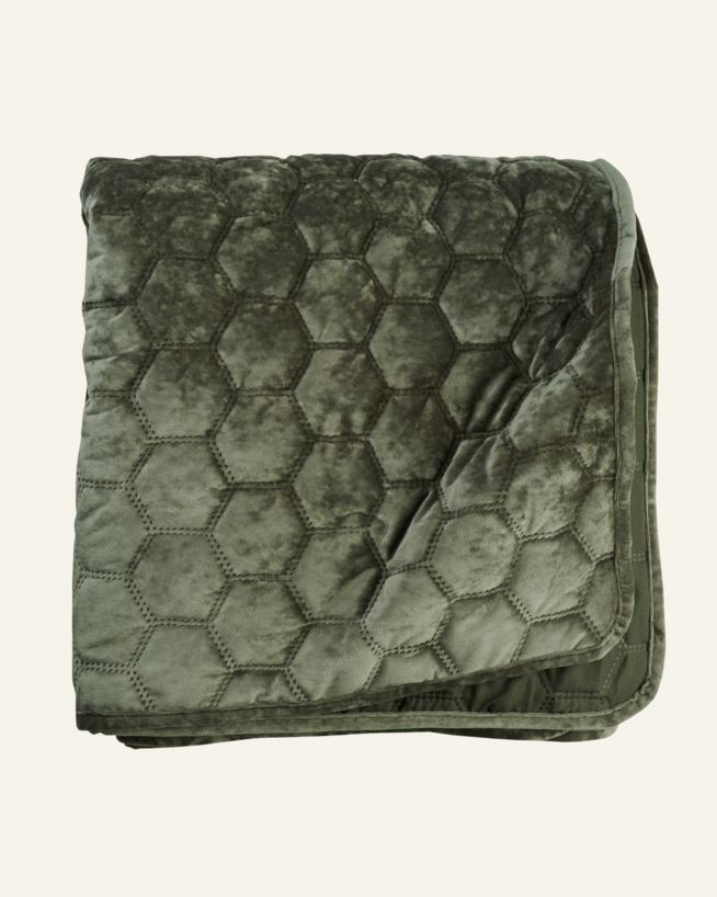 Sengeteppe olivengrønn - 150x240 cm olivengrønn - 1