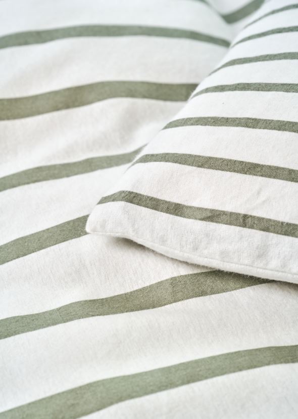 Flanell sengesett              olivengrønn - 7