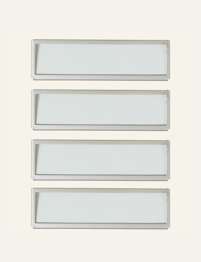 Etikettholder horisontal stål - 2