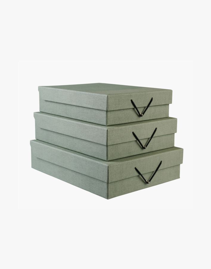 Oppbevaringsboks lys grønn - 26x35x8,5 cm lys grønn - 1