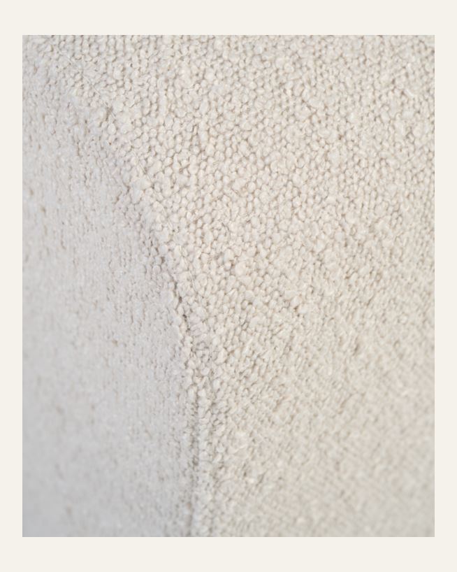 Puff lys beige - 40x50x43 cm lys beige - 1