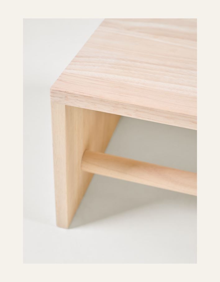 Hylle m/stang lys natur - 3