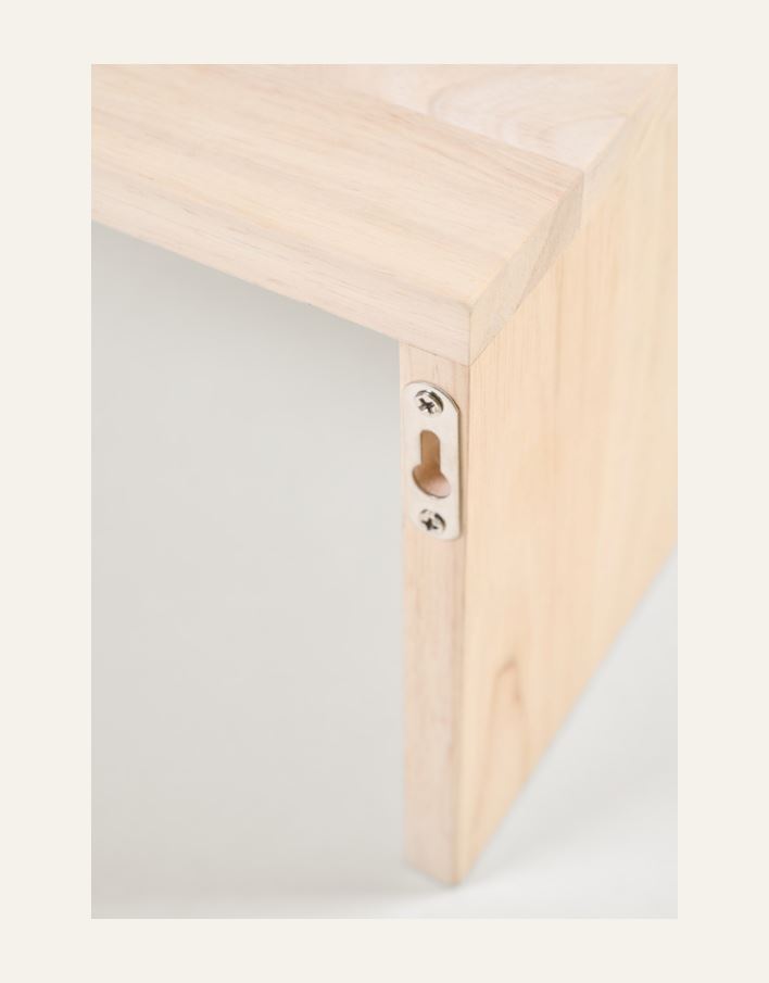 Hylle m/stang lys natur - 2