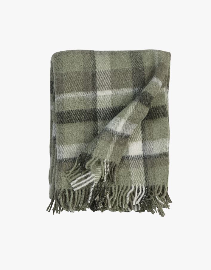 Ullpledd grønn - 130x170 cm grønn - 1