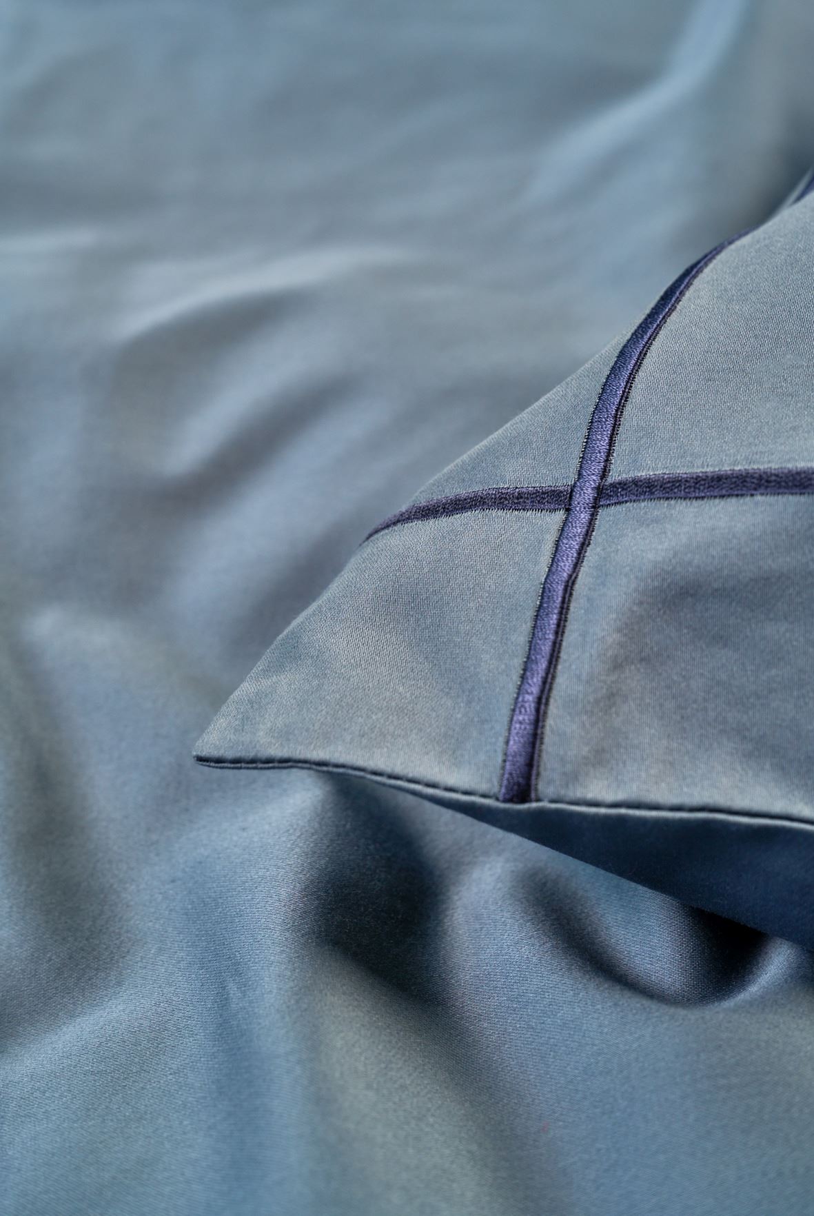 Sateng sengesett tåkeblå - 2