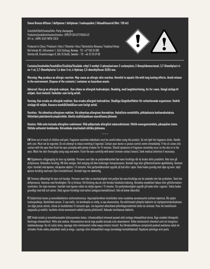 Duftpinner bronse - 4