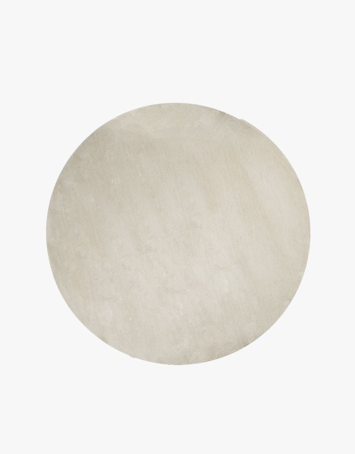 Rundt teppe lys beige - ø240 cm lys beige - 1