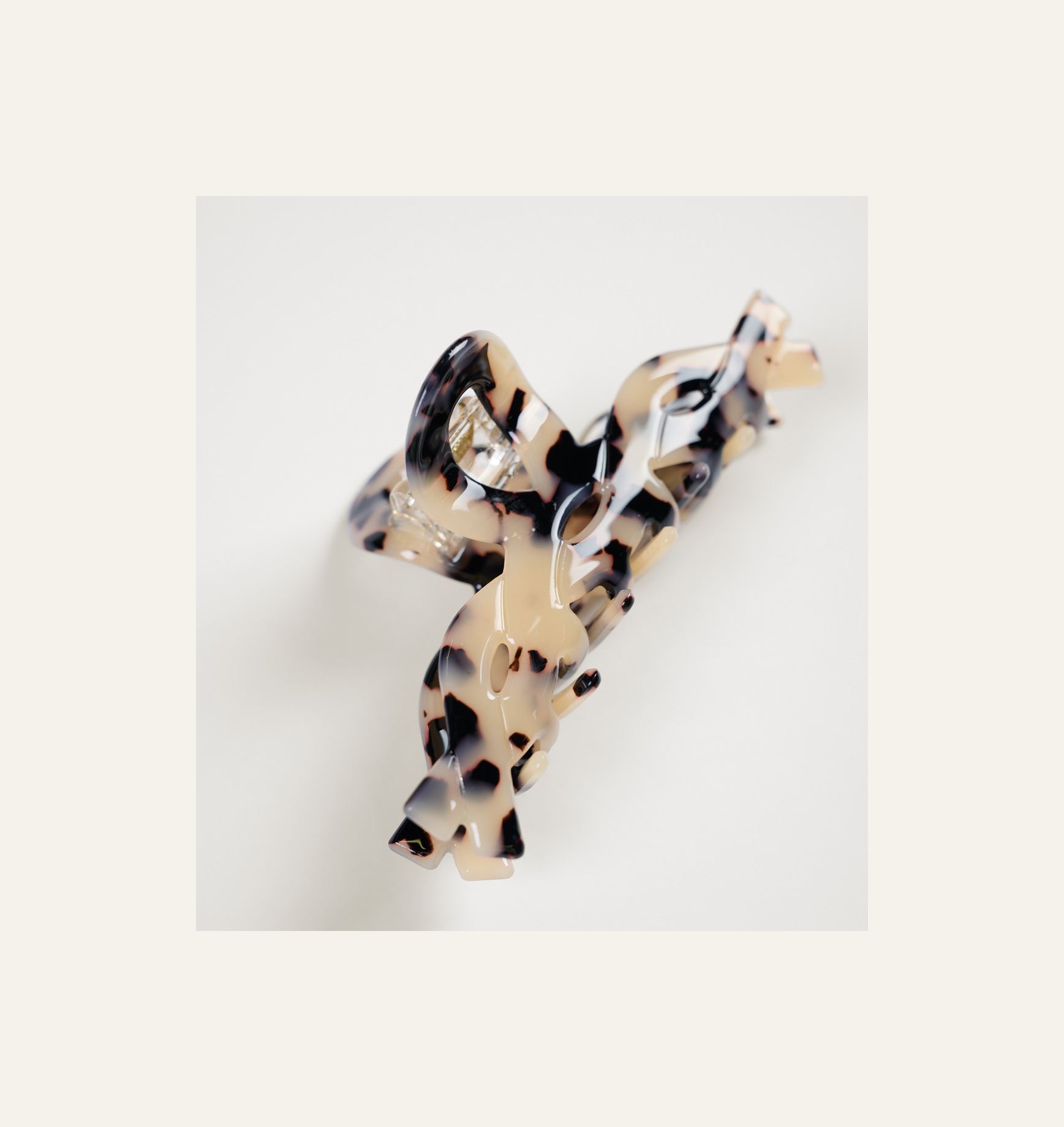 Hårklype lys brun - 2