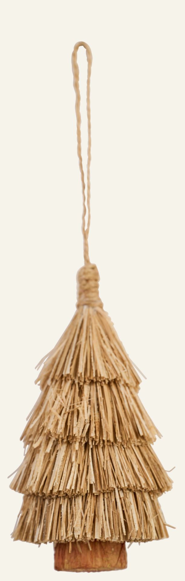 Juletrepynt natur - 6x6x15 cm natur - 1