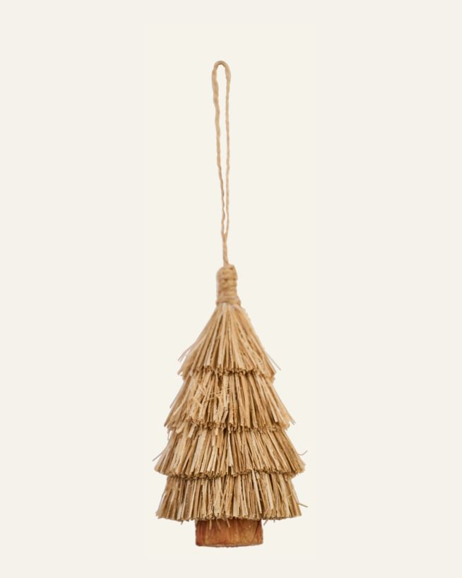 Juletrepynt natur - 6x6x15 cm natur - 1