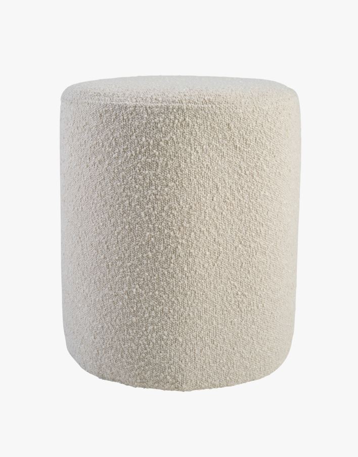 Puff lys beige - 34x34x41 cm ø34 lys beige - 1
