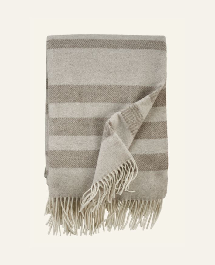 Ullpledd beige - 130x170 cm beige - 1