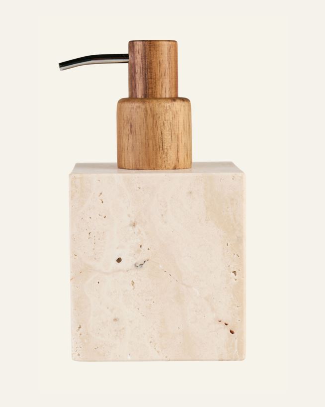 Såpedispenser beige - 8,3x8,3x15,2 cm beige - 1