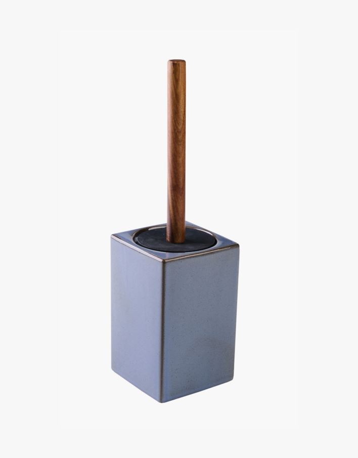 Toalettbørste grå - 10x10x16 cm grå - 1