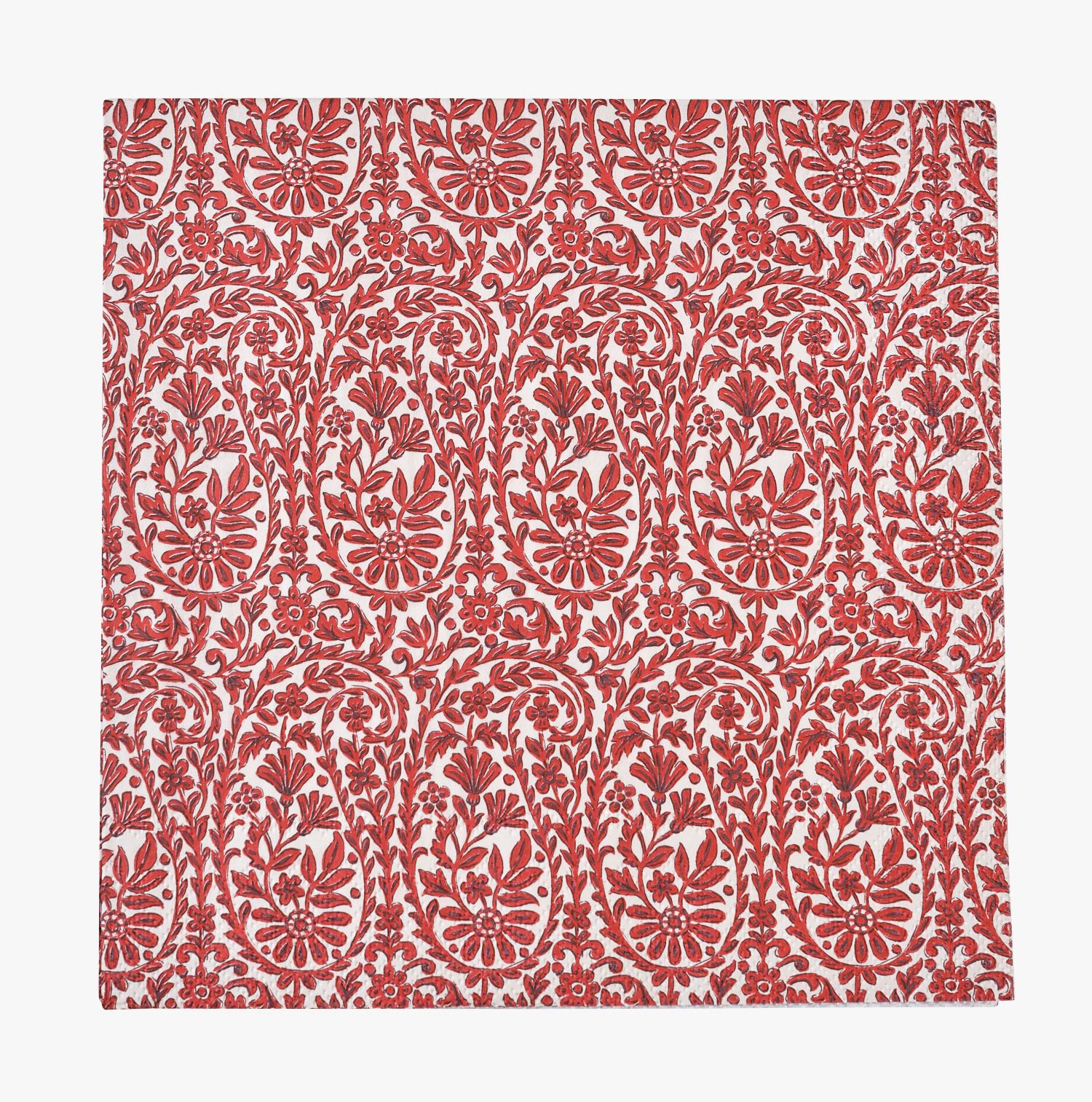 Middagsservietter multi rød - 40x40 cm multi rød - 1