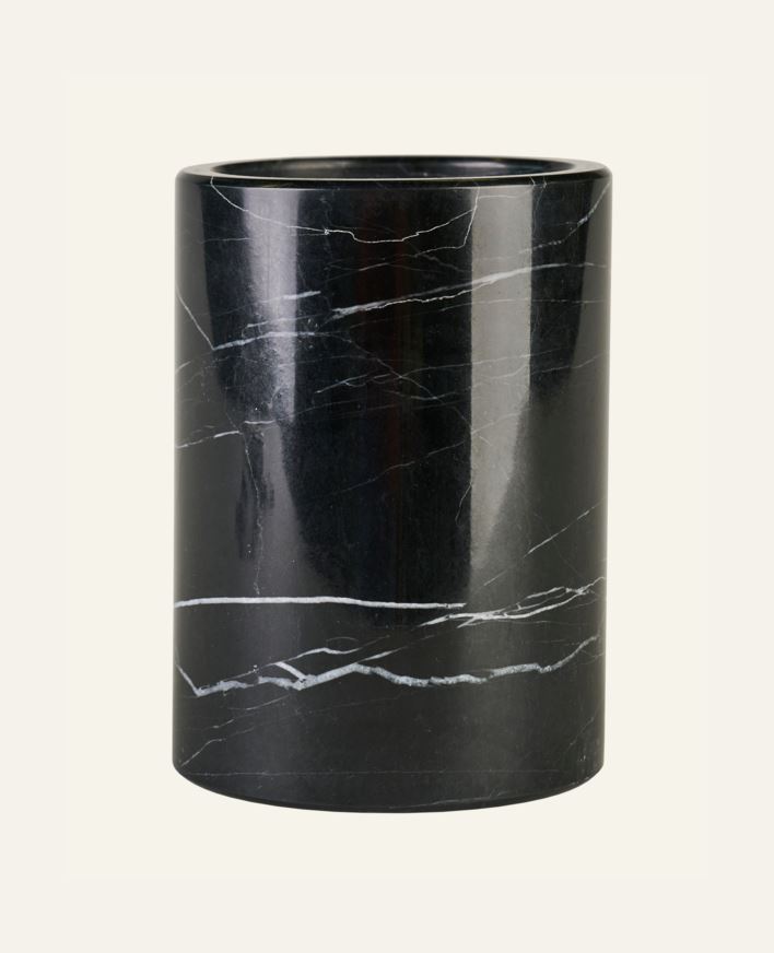 Tannbørsteholder svart - 7,5x7,5x10,4 cm svart - 1