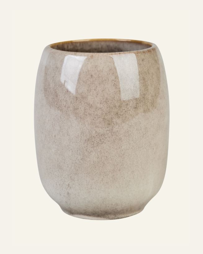 Tannbørsteholder beige - 7,7x7,7x9,8 cm beige - 1