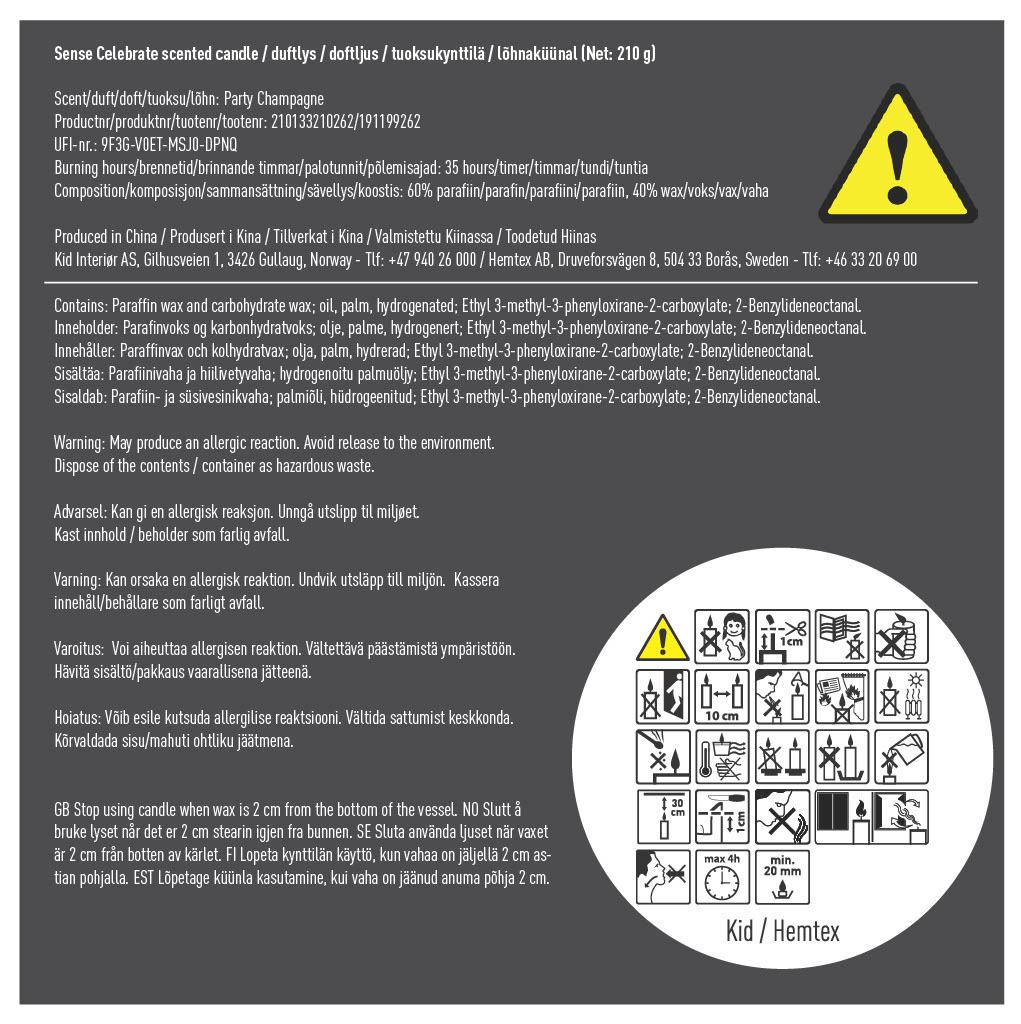 Duftlys champagne - 3